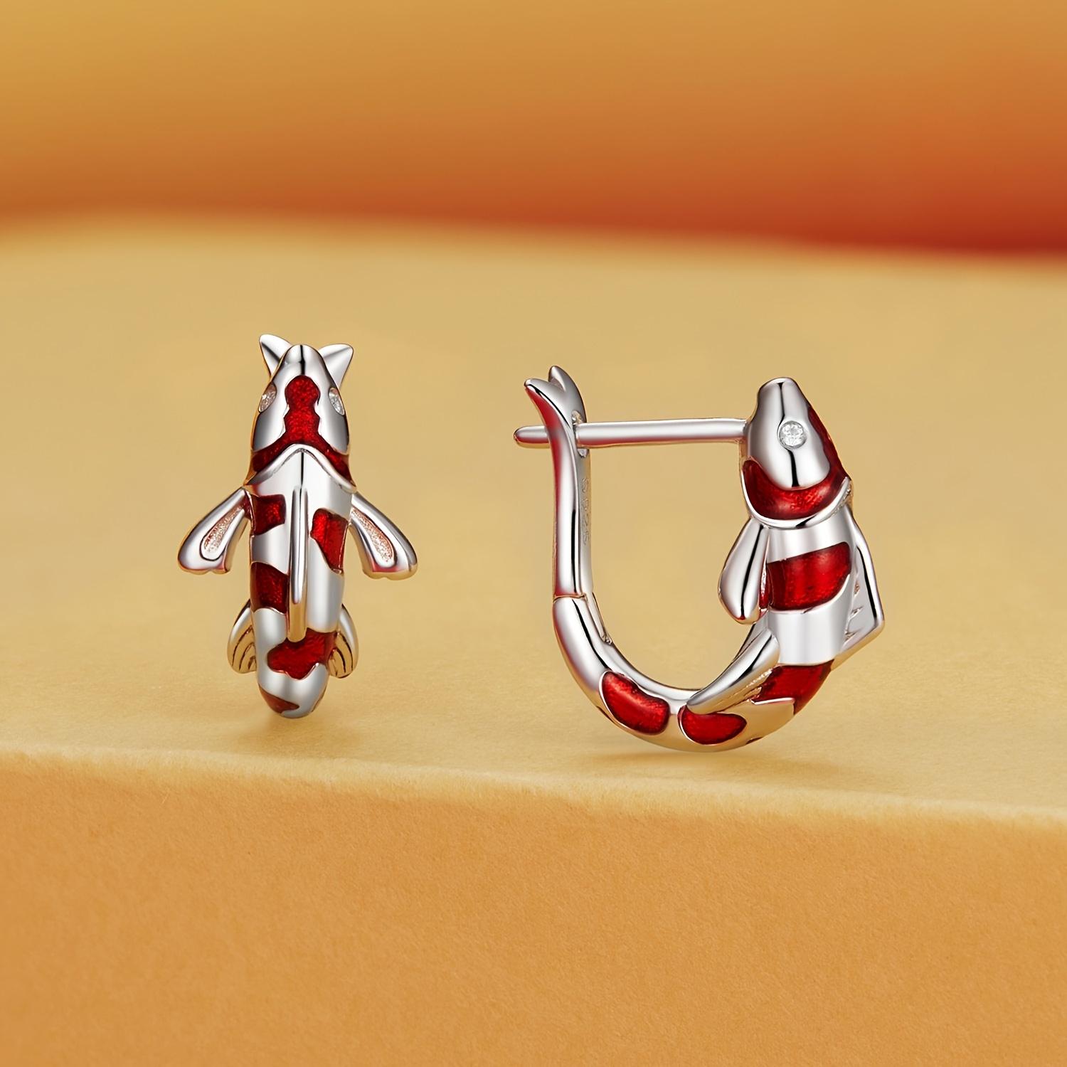 Серьги Lucky Koi - серебро 925 пробы с пряжкой из синтетического циркона для девочек - принесут удачу и стиль
Серьги Lucky Koi - серебро 925 пробы с пряжкой из синтетического циркона для девочек - принесут удачу и стиль