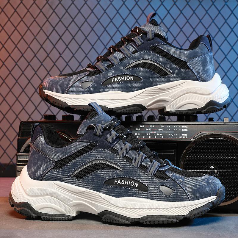 Retro men s shoes autumn and winter new mesh trendy versatile sports shoes casual running shoes thick-soled heightening dad shoes 39
Retro men s shoes autumn and winter new mesh trendy versatile sports shoes casual running shoes thick-soled heightening dad shoes 39