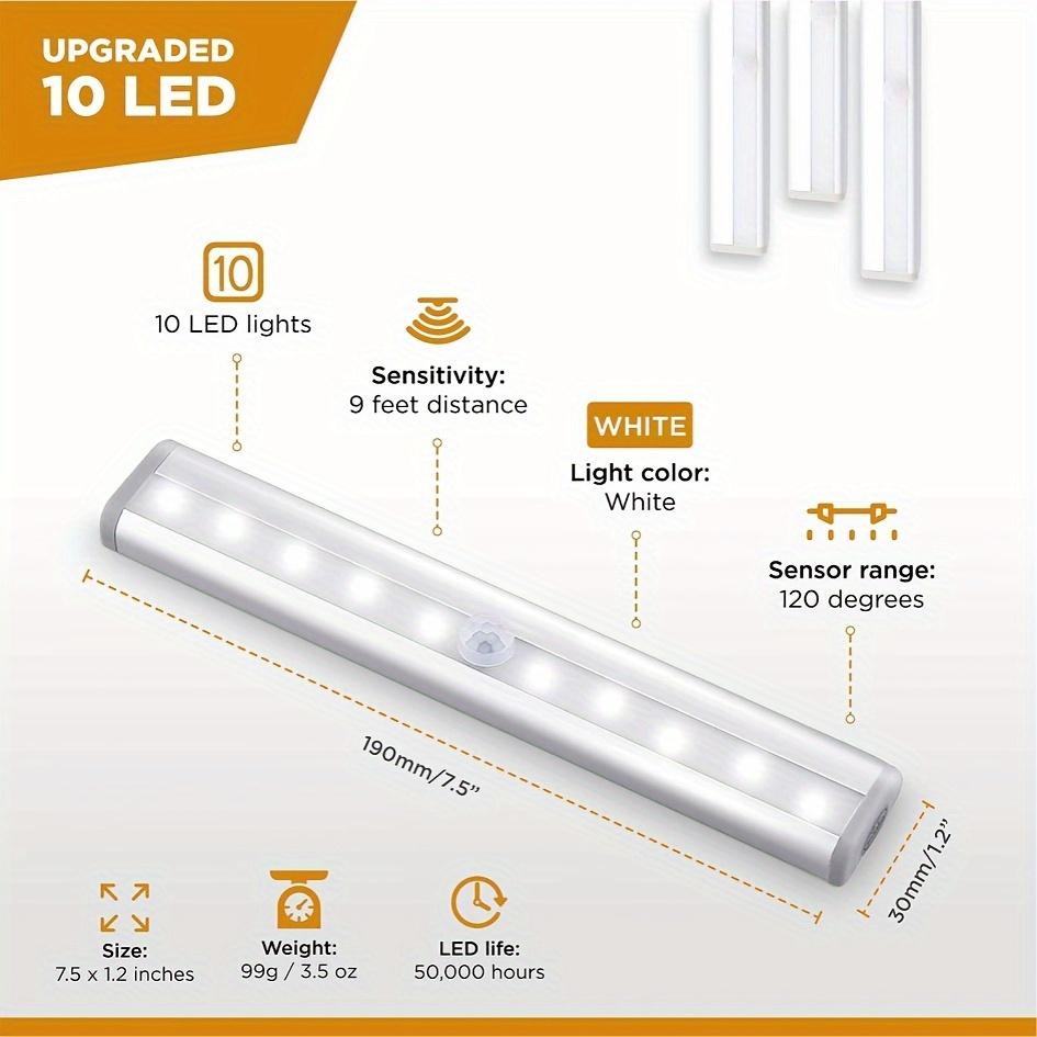 1pc/3pcs Motion Sensor Night Lights Wireless LED Cabinet Lights Dimmable Wardrobe Lamp Battery Operated For Pantry Kitchen
1pc/3pcs Motion Sensor Night Lights Wireless LED Cabinet Lights Dimmable Wardrobe Lamp Battery Operated For Pantry Kitchen
