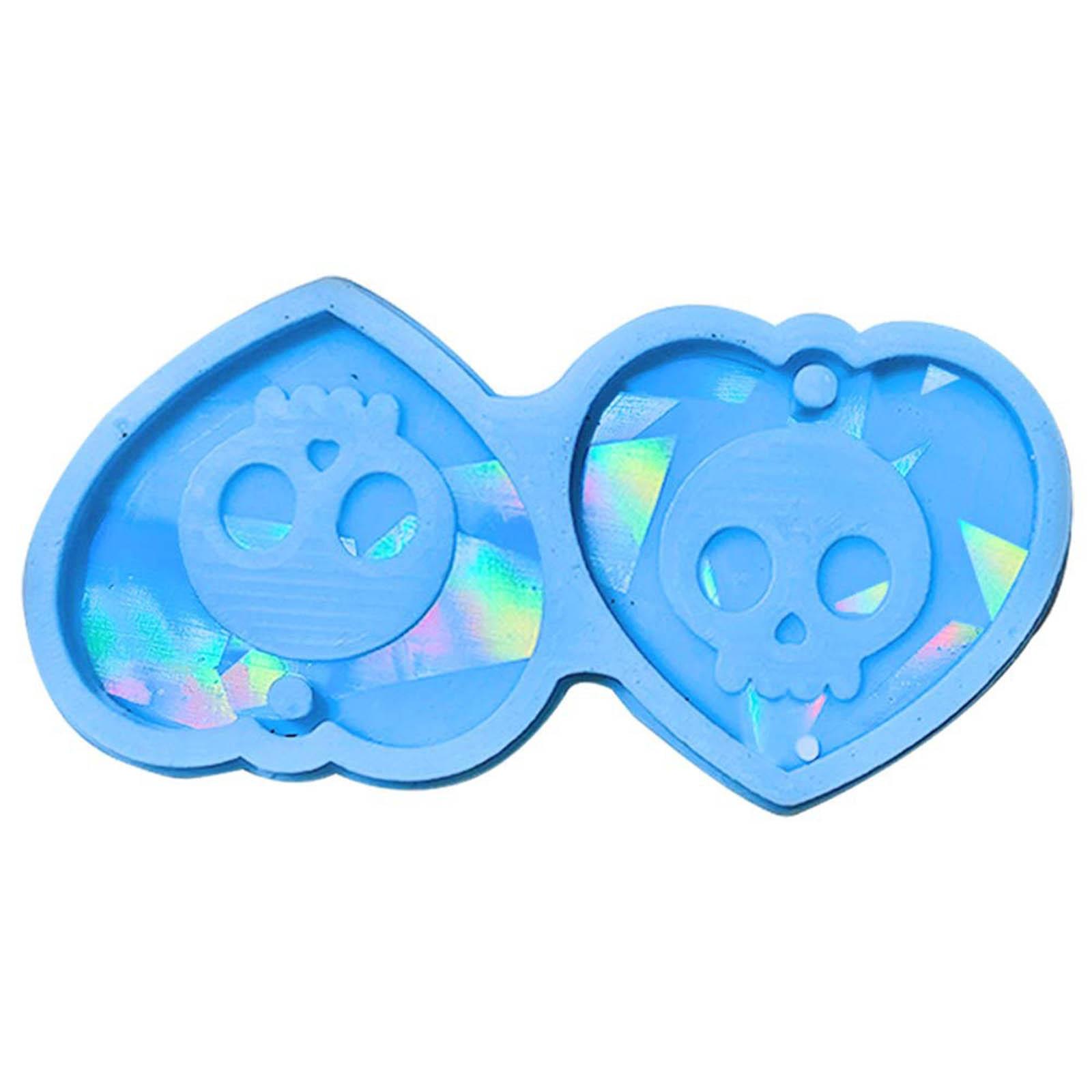 Skull Mold Holographic Skull Heart Silicone Mold with Hole Skull Light Effect Keychain Pendant Mold Epoxy Casting DIY синий
Skull Mold Holographic Skull Heart Silicone Mold with Hole Skull Light Effect Keychain Pendant Mold Epoxy Casting DIY синий