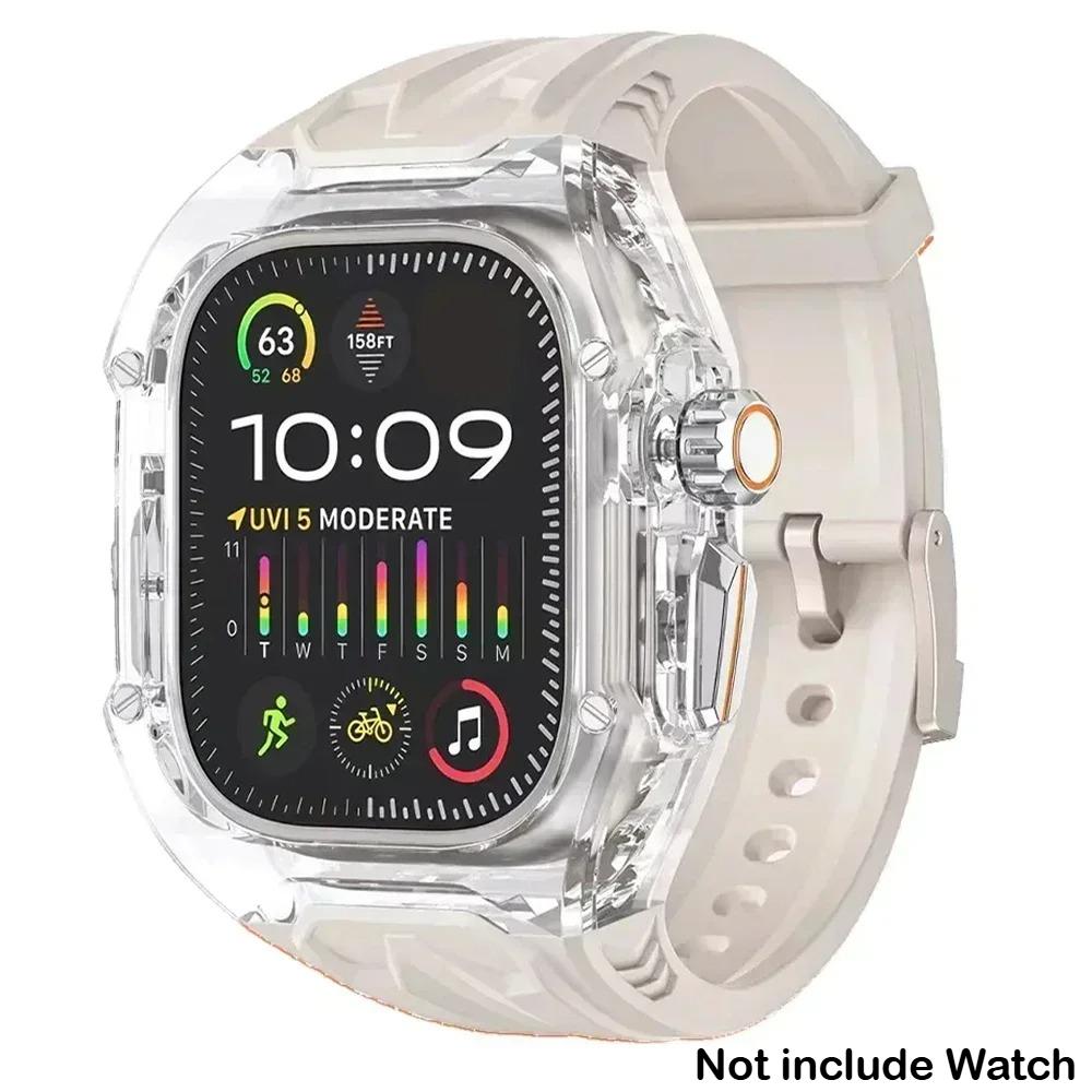 Transparent Modification Kit For Apple Watch 11 10 9 8 7 45 46mm Strap Case for IWatch Series 44 40 654SE Rubber Band Refit Mod 40mm-Series 6 5 4 SE
Transparent Modification Kit For Apple Watch 11 10 9 8 7 45 46mm Strap Case for IWatch Series 44 40 654SE Rubber Band Refit Mod 40mm-Series 6 5 4 SE