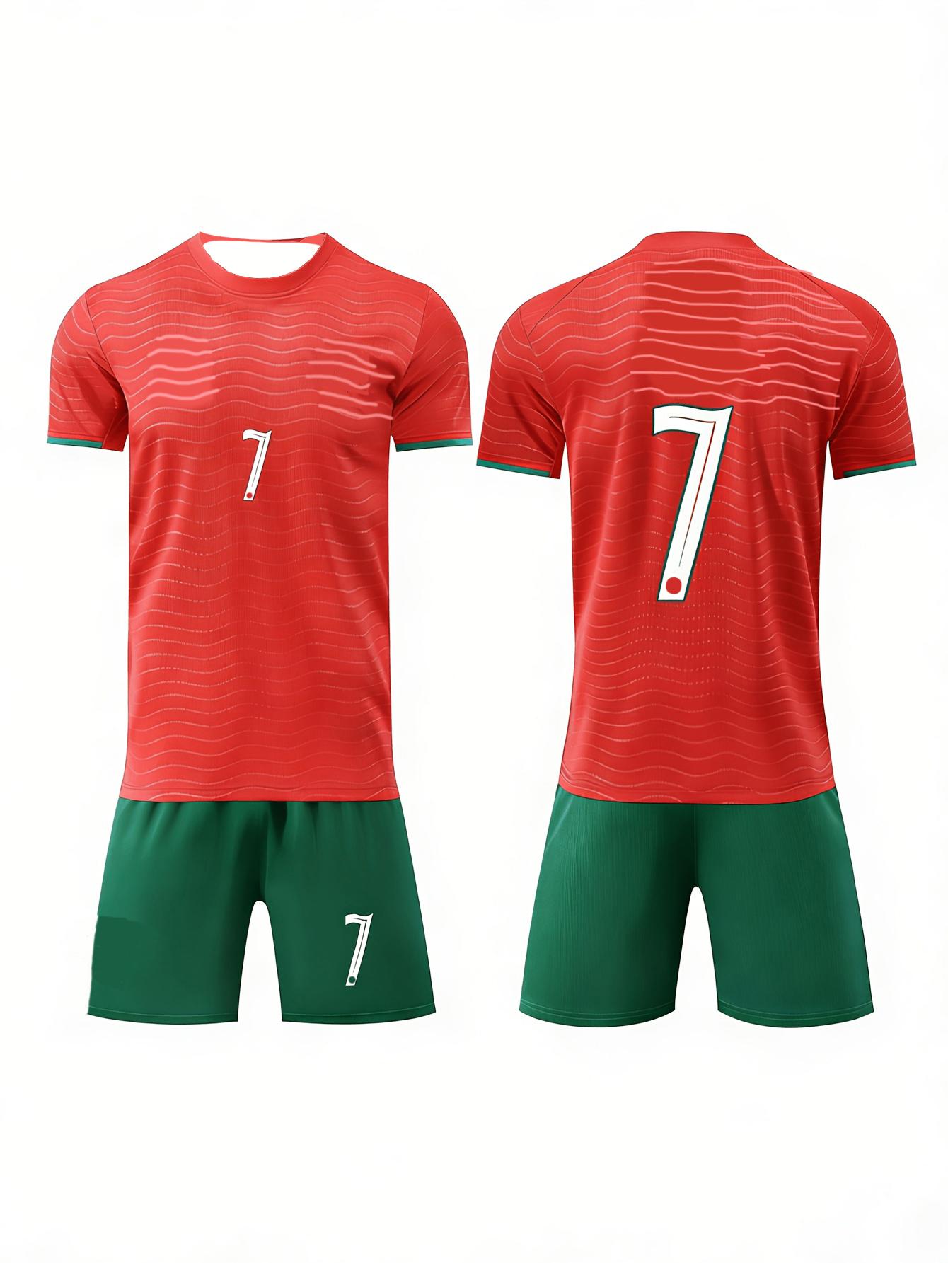 2pcs Adult Soccer Jersey & Shorts Set #7 Breathable Sports Uniform for Football Training Match Fan Outdoor Wear Summer jersey jersey set S
2pcs Adult Soccer Jersey & Shorts Set #7 Breathable Sports Uniform for Football Training Match Fan Outdoor Wear Summer jersey jersey set S