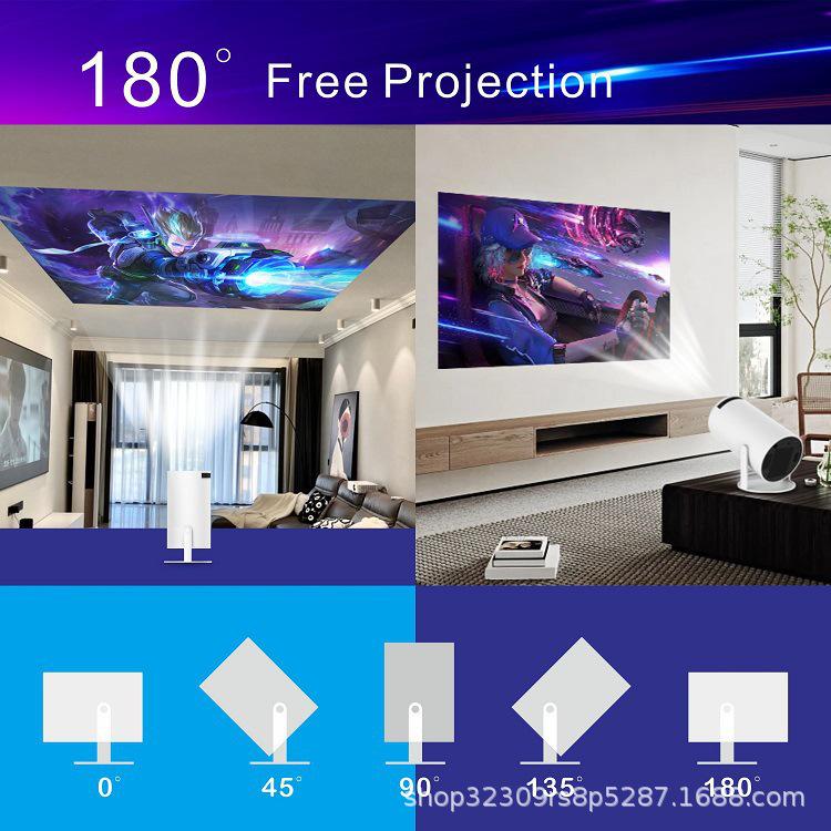 HY300 Gimbal 4K Ultra HD Portable Home Theater Wall Projector AU Plug
HY300 Gimbal 4K Ultra HD Portable Home Theater Wall Projector AU Plug