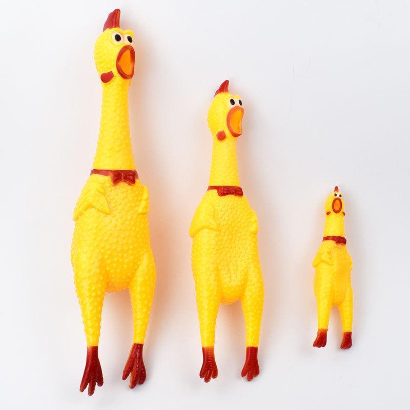 Bite-Resistant Silicone Squeaky Chicken Dog Toy - Non-Toxic and Sound-Making for Pet Decompression Small Bulk (17cm)
Bite-Resistant Silicone Squeaky Chicken Dog Toy - Non-Toxic and Sound-Making for Pet Decompression Small Bulk (17cm)