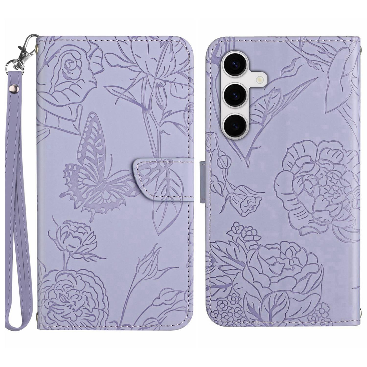 Чехол для Samsung Galaxy S25 FE с ремешком на запястье, кожаный чехол для телефона с тиснением в виде бабочек и цветов Purple
Чехол для Samsung Galaxy S25 FE с ремешком на запястье, кожаный чехол для телефона с тиснением в виде бабочек и цветов Purple
