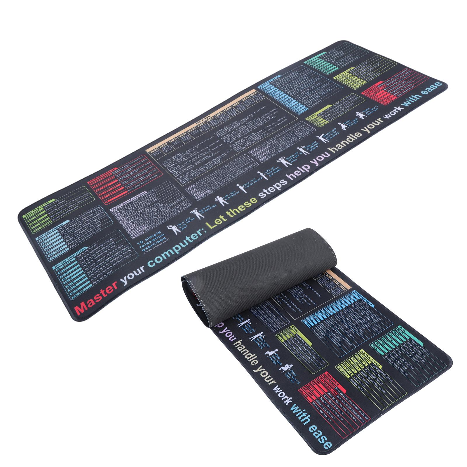 Waterproof Excel Word Cheat Sheet Desk Pad with Non Slip Surface and Smooth Computer Mat for Office and Gaming A
Waterproof Excel Word Cheat Sheet Desk Pad with Non Slip Surface and Smooth Computer Mat for Office and Gaming A