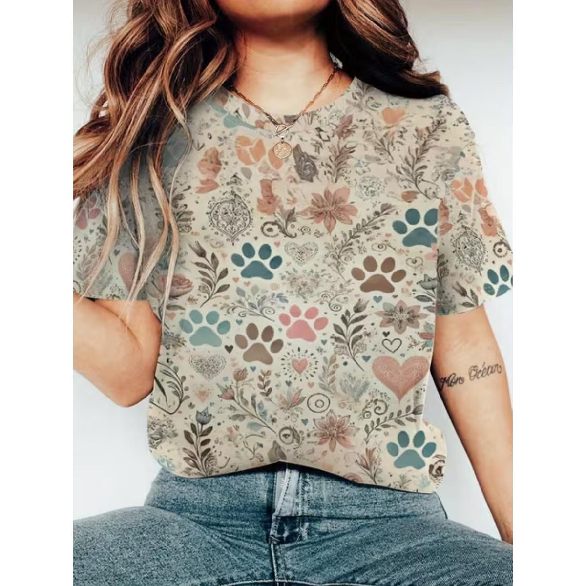 Fashion Women Retro Cute Animals Patterns Print T Shirt Funny Casual O-neck Short Sleeves T-shirt Summer Female Tee Shirt 8XL колір старого дерева
Fashion Women Retro Cute Animals Patterns Print T Shirt Funny Casual O-neck Short Sleeves T-shirt Summer Female Tee Shirt 8XL колір старого дерева
