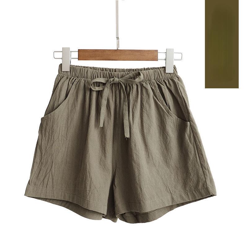 Женские летние хлопковые льняные брюки, однотонные широкие шорты с эластичной резинкой на талии L
Женские летние хлопковые льняные брюки, однотонные широкие шорты с эластичной резинкой на талии L