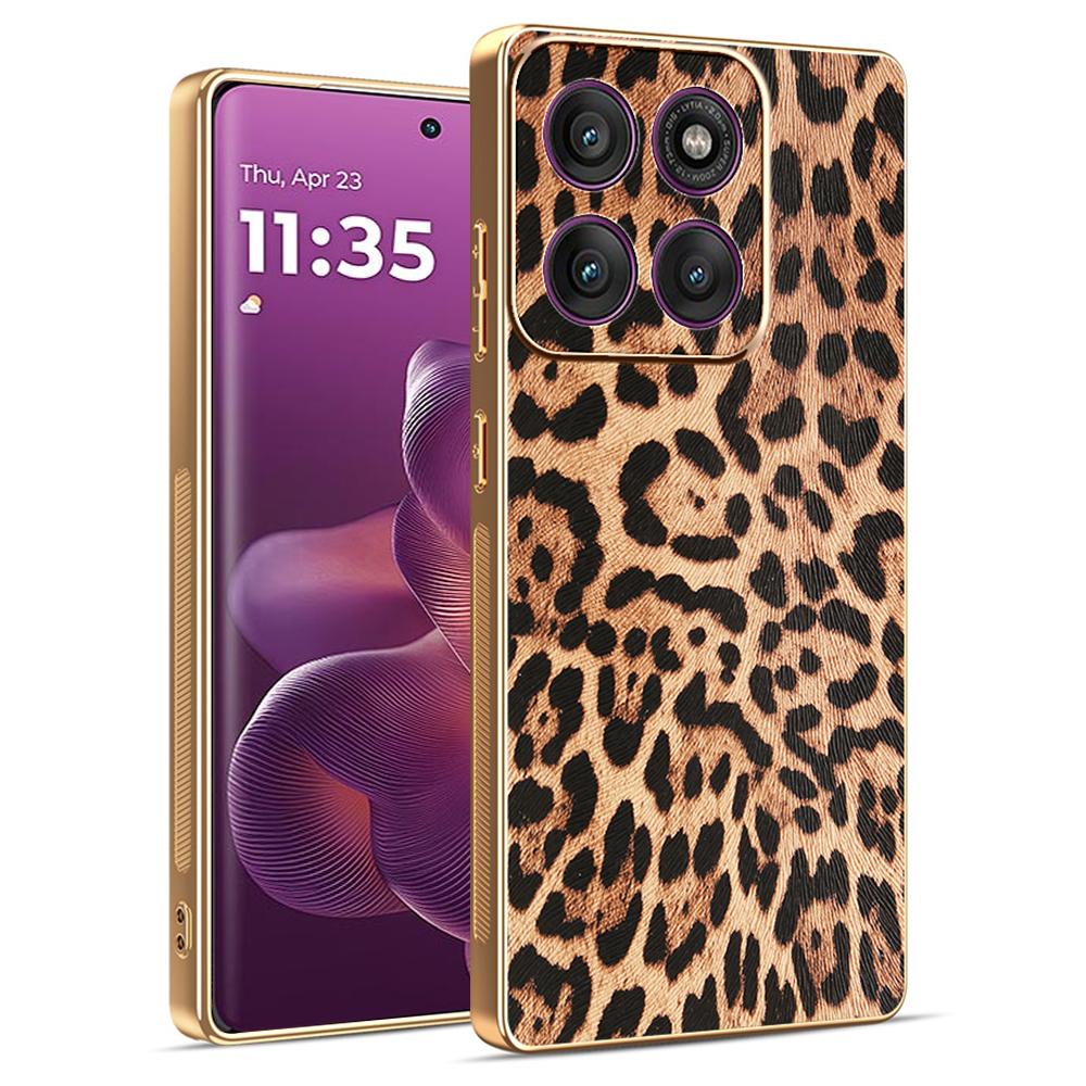 For Motorola Edge 60 Pro 5G Case Leopard Print PU Leather Coated PC+TPU Electroplating Phone Cover A
For Motorola Edge 60 Pro 5G Case Leopard Print PU Leather Coated PC+TPU Electroplating Phone Cover A