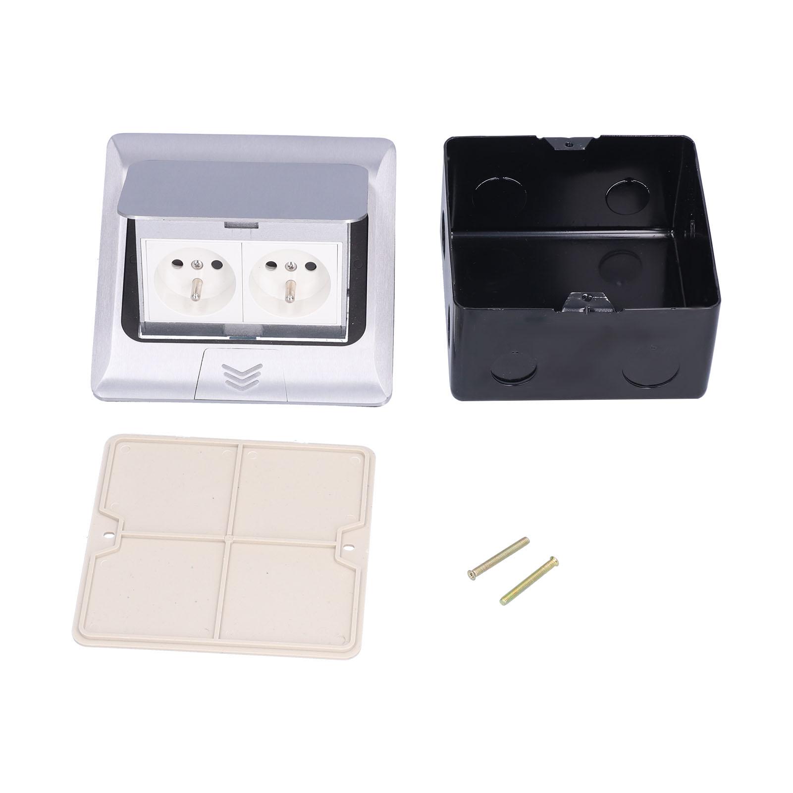 Up Floor Box Aluminum Alloy Ground Desktop Socket Waterproof Electrical Outlet 2 Way 250V J28
Up Floor Box Aluminum Alloy Ground Desktop Socket Waterproof Electrical Outlet 2 Way 250V J28