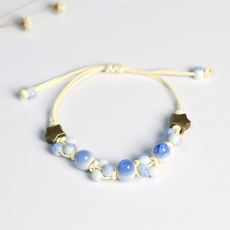 Новый китайский керамический плетеный браслет для девочек из Цзиндэчжэня D ice crack Blue
Новый китайский керамический плетеный браслет для девочек из Цзиндэчжэня D ice crack Blue