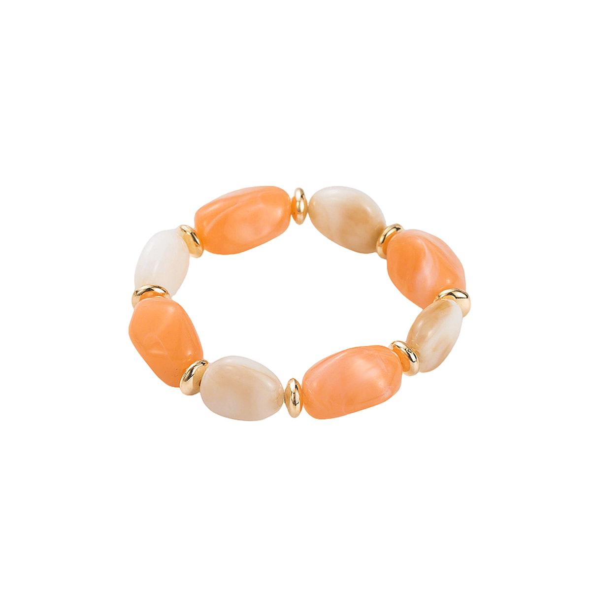 B3539 Geometric Irregular Resin Beaded Bracelet - Retro, Color Block, Handmade, Elastic. світло-оранжевий колір
B3539 Geometric Irregular Resin Beaded Bracelet - Retro, Color Block, Handmade, Elastic. світло-оранжевий колір