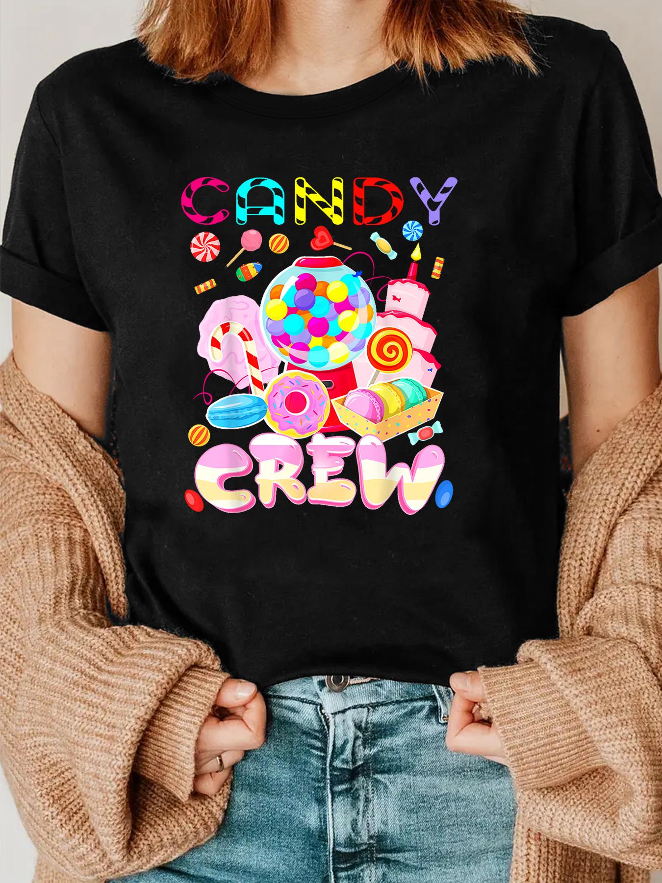 CANDY Printed Crewneck T-shirt, Sports Casual Everyday Top, Women s Dress S разноцветный
CANDY Printed Crewneck T-shirt, Sports Casual Everyday Top, Women s Dress S разноцветный
