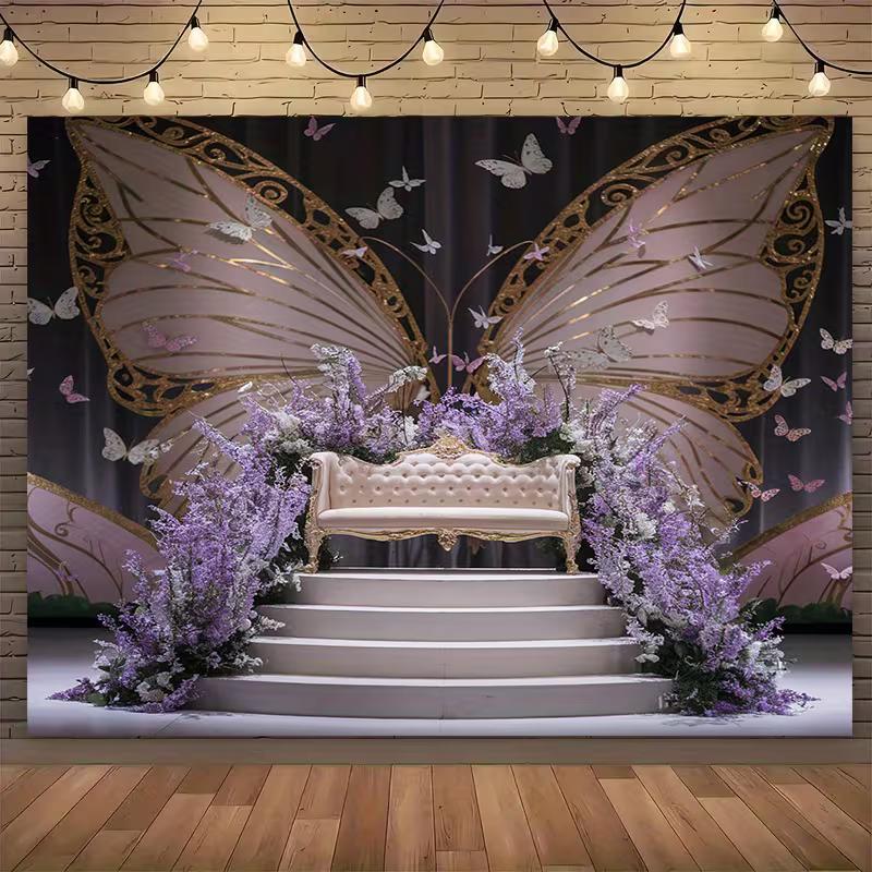 2D Floral Purple Stage Backdrop for Prom & Formal Events 47.2x31.5inch/120*80cm
2D Floral Purple Stage Backdrop for Prom & Formal Events 47.2x31.5inch/120*80cm