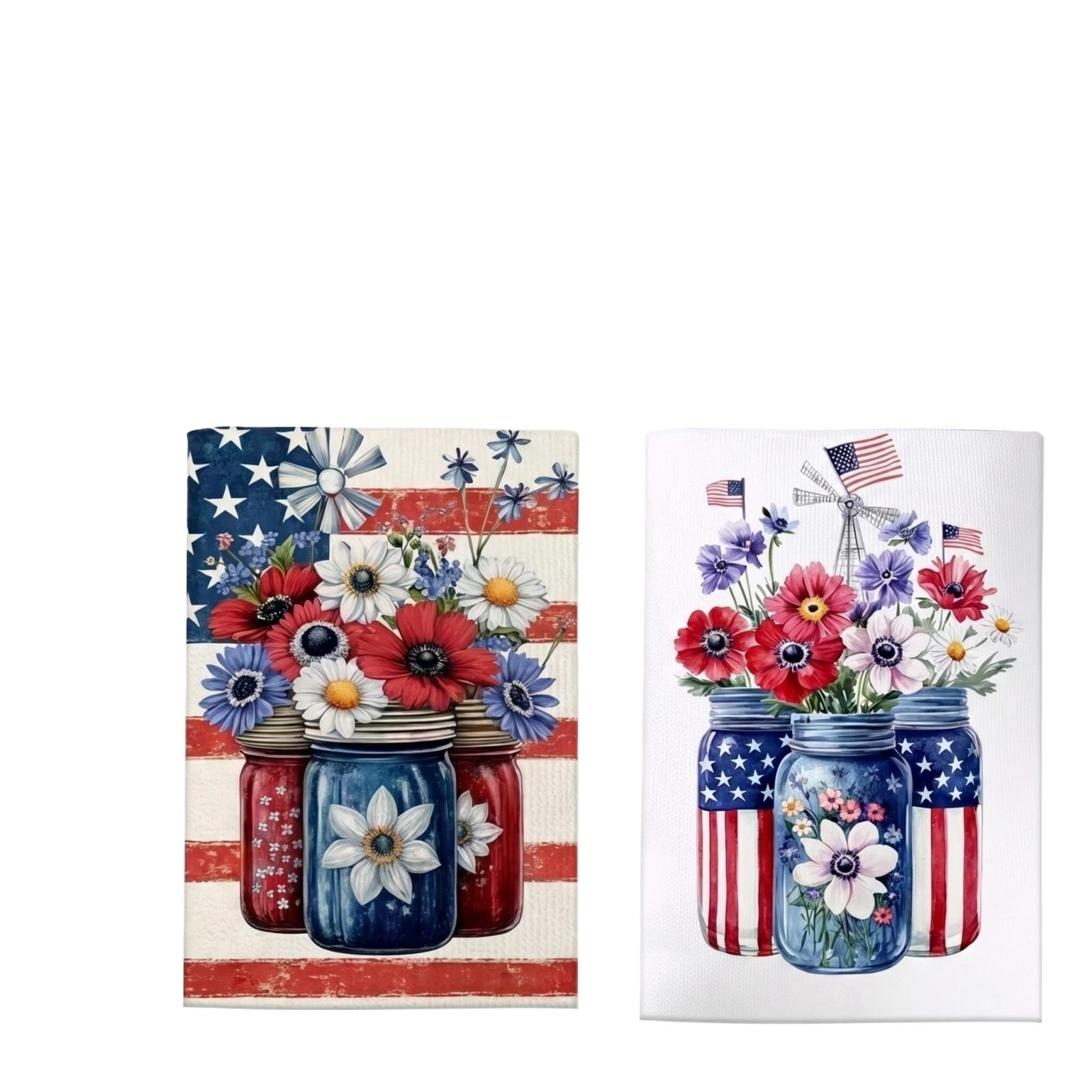 Set of 2 Decorative Kitchen Towels with Star Pattern and Patriotic Design for Everyday Use and Special Occasions One Size
Set of 2 Decorative Kitchen Towels with Star Pattern and Patriotic Design for Everyday Use and Special Occasions One Size