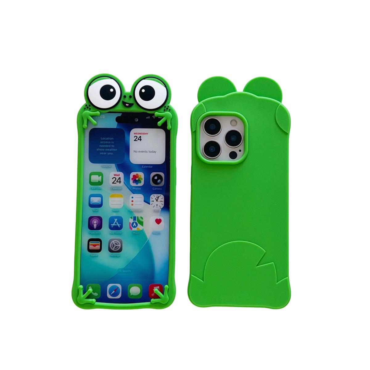 3D Cartoon Big-Eyed Frog iPhone 15/16/17 Pro Max Case - Anti-Drop, Compatible with iPhone 14/13. iPhone 17
3D Cartoon Big-Eyed Frog iPhone 15/16/17 Pro Max Case - Anti-Drop, Compatible with iPhone 14/13. iPhone 17