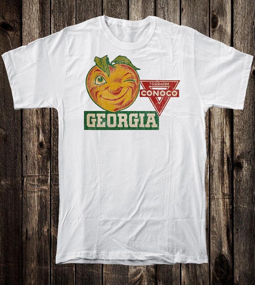 Retro Travel Tee T Shirt Souvenir Georgia State Peach Conoco Oil XL
Retro Travel Tee T Shirt Souvenir Georgia State Peach Conoco Oil XL
