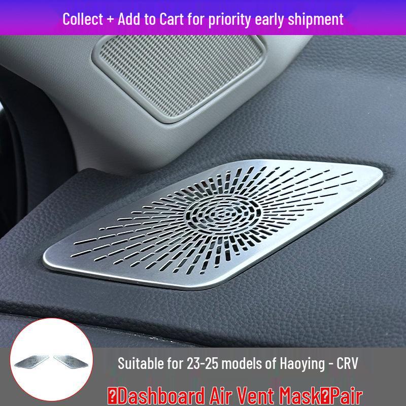 Stainless Steel Air Vent Protector for 23-25 Honda CRV Dashboard Silver Titanium 2-piece
Stainless Steel Air Vent Protector for 23-25 Honda CRV Dashboard Silver Titanium 2-piece