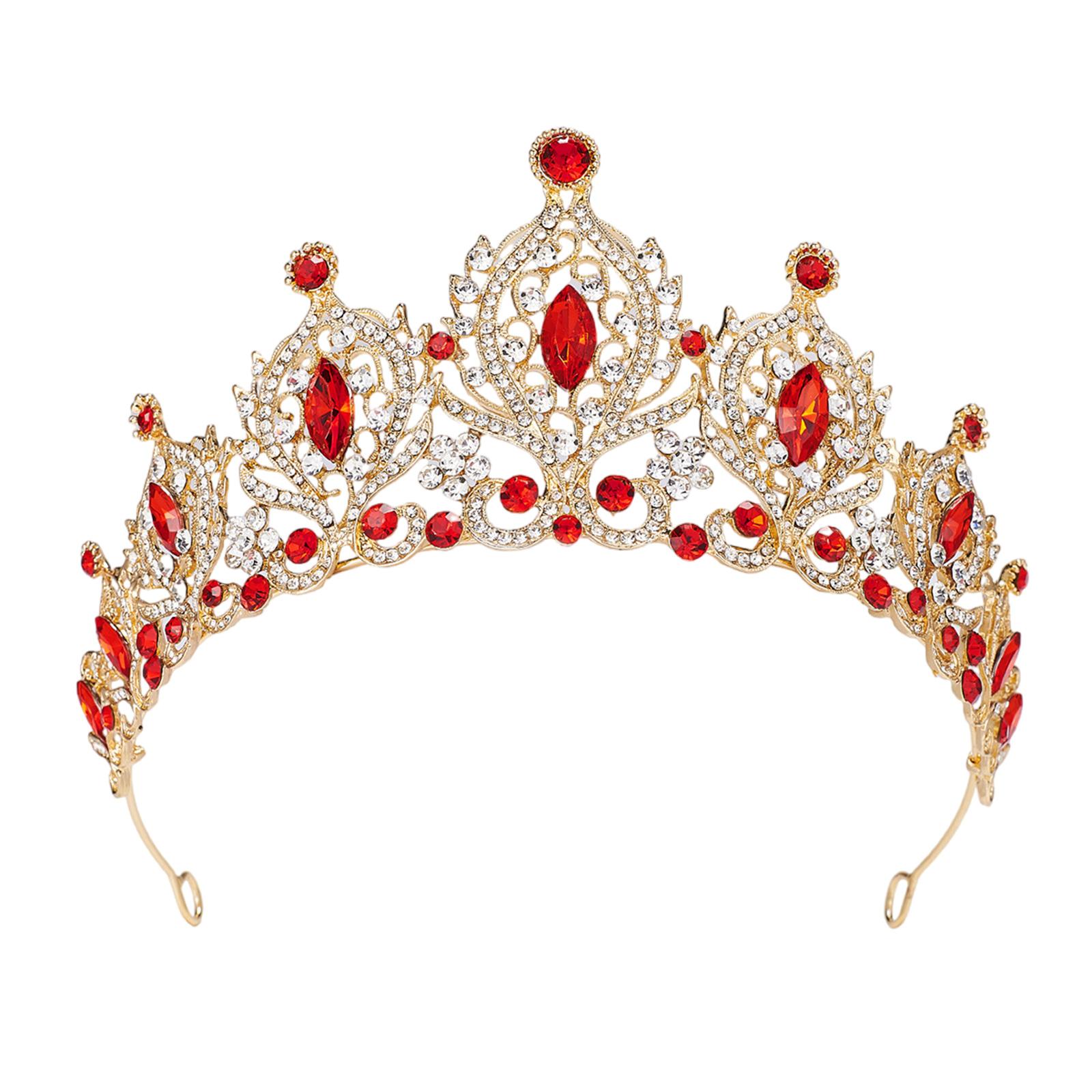 Girl Hair Hoop Glinting Crown Proms for Queen Birthday Headbands Photo Props Elegant Costume Headwear золотий/червоний
Girl Hair Hoop Glinting Crown Proms for Queen Birthday Headbands Photo Props Elegant Costume Headwear золотий/червоний