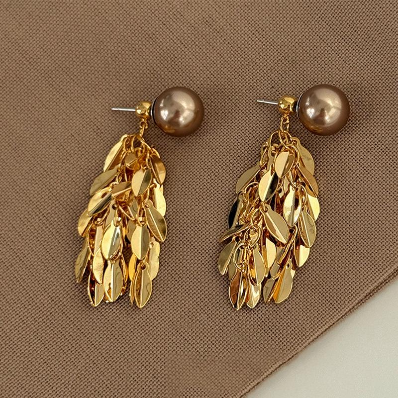 Gold Tassel Pearl Earrings: Versatile Vintage Style for Autumn/Winter
Gold Tassel Pearl Earrings: Versatile Vintage Style for Autumn/Winter