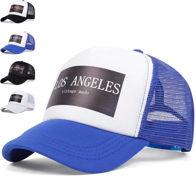 Unisex Los Angeles Print Baseball Net Caps Spring Summer Outdoor Sunscreen Hat Adjustable Casual Trucker Hats синій
Unisex Los Angeles Print Baseball Net Caps Spring Summer Outdoor Sunscreen Hat Adjustable Casual Trucker Hats синій