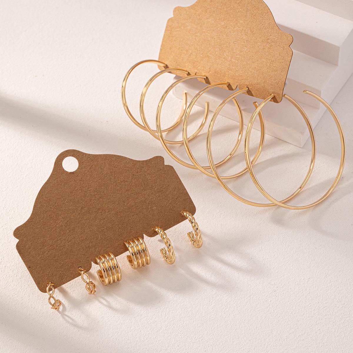 European and American INS Hot Style Jewelry: 6-Pair Earring Set with Various Designs
European and American INS Hot Style Jewelry: 6-Pair Earring Set with Various Designs