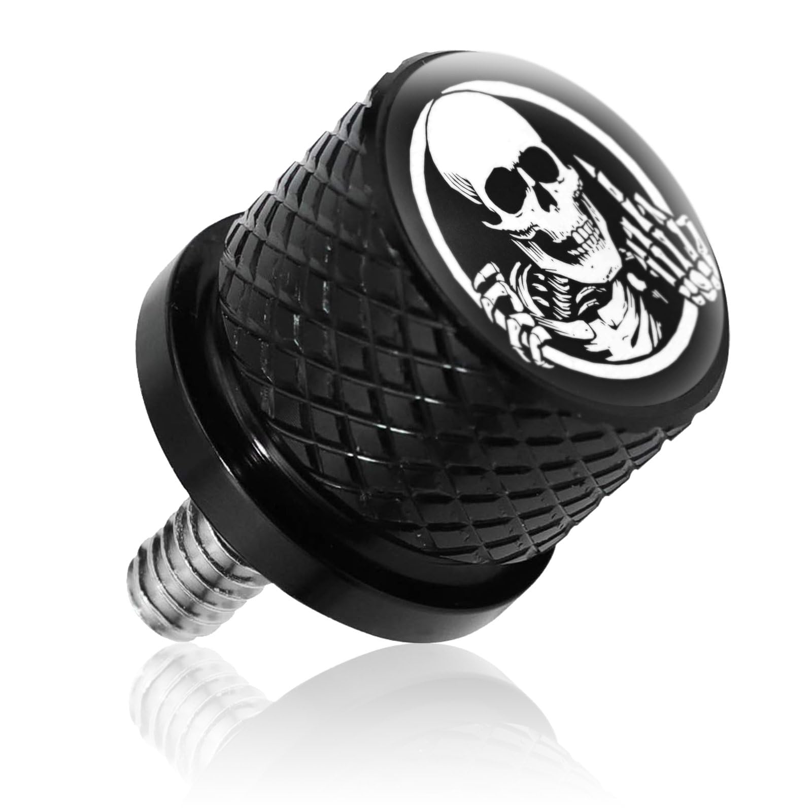GUAIMI Stainless Steel Knurled Fender Seat Bolt Compatible with Harley Davidson Skeleton Middle Finger Seat Screw, 1/4 -20 Thread, 1996-2020 - (Black
GUAIMI Stainless Steel Knurled Fender Seat Bolt Compatible with Harley Davidson Skeleton Middle Finger Seat Screw, 1/4 -20 Thread, 1996-2020 - (Black