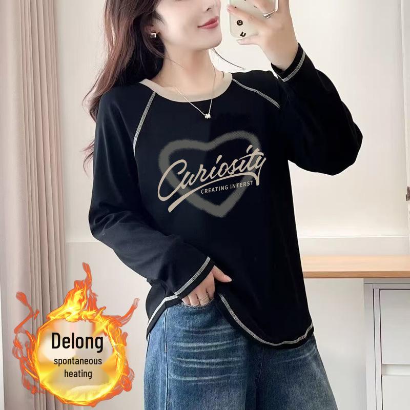 2024 Women s Double-Sided German Velvet Long-Sleeve T-Shirt - Versatile Autumn/Winter Ins Style Chic Short Top XL for 62.5-67.5 kg
2024 Women s Double-Sided German Velvet Long-Sleeve T-Shirt - Versatile Autumn/Winter Ins Style Chic Short Top XL for 62.5-67.5 kg