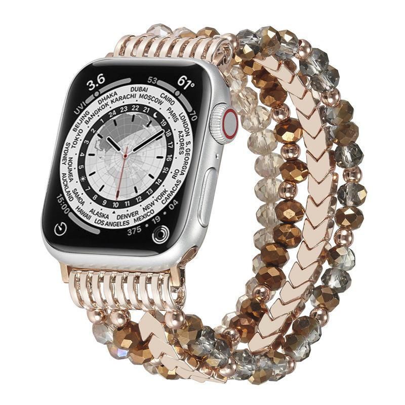 Apple Watch S7/S8 Metal Chain Pearl Crystal Beaded Strap
Apple Watch S7/S8 Metal Chain Pearl Crystal Beaded Strap