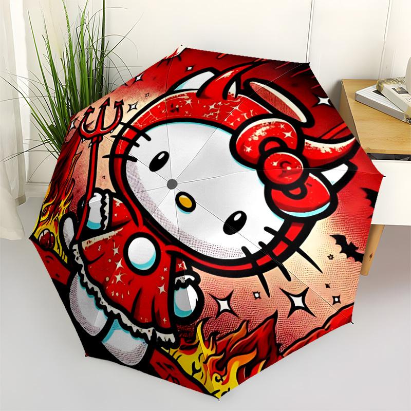 1pc Demon Hello Kitty Automatic Folding Umbrella - 8-Rib Durable Iron Frame, Compact Portable for Daily Travel, Intricate Patterns yy251125243
1pc Demon Hello Kitty Automatic Folding Umbrella - 8-Rib Durable Iron Frame, Compact Portable for Daily Travel, Intricate Patterns yy251125243
