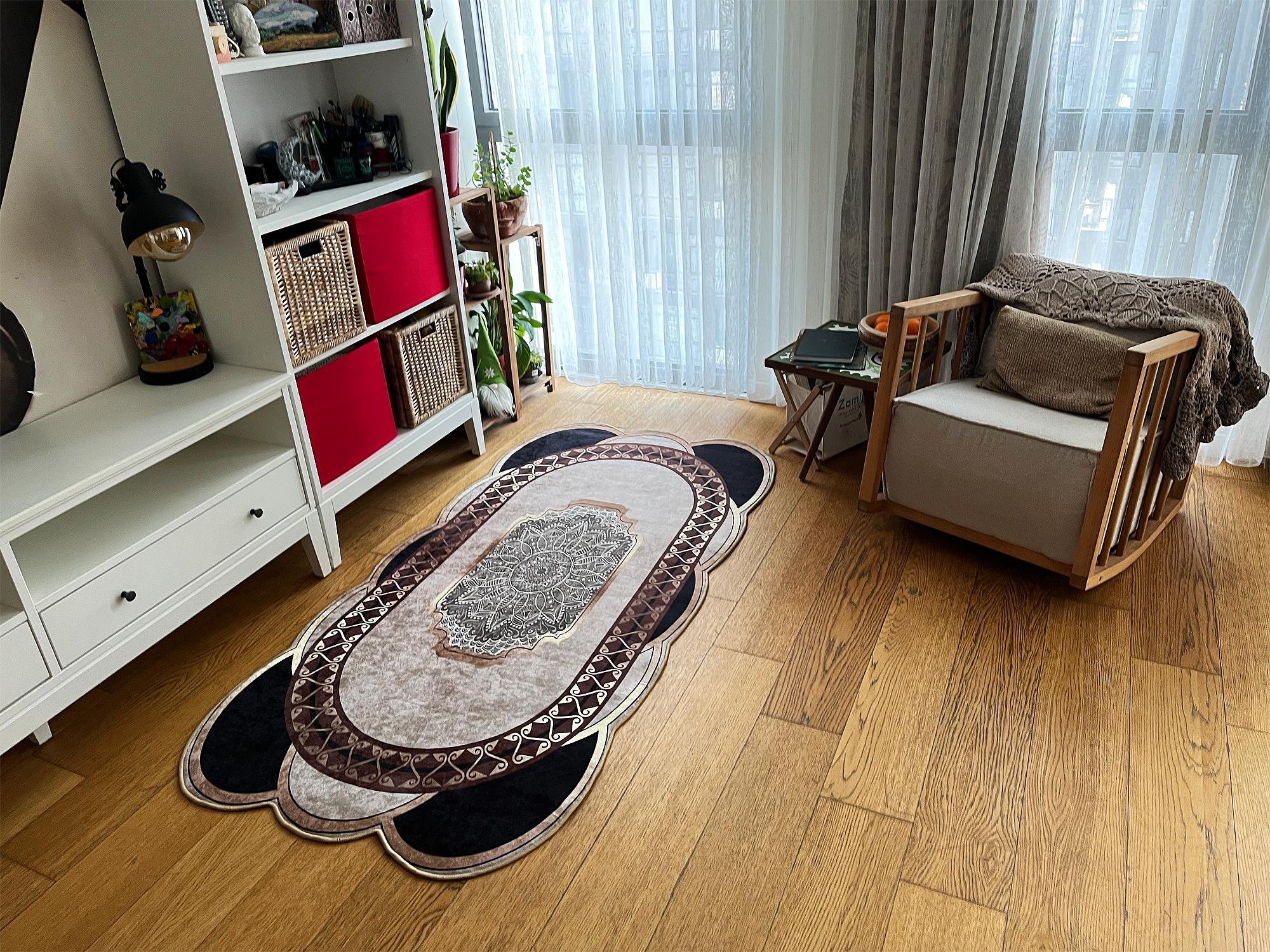 EPeddler Home Современный золотисто-бежевый узор Цифровая печать Моющаяся нескользящая точечная основа Новое поколение ковров для гостиной, кухни, спальни и напольного коврика 50 x 80
EPeddler Home Современный золотисто-бежевый узор Цифровая печать Моющаяся нескользящая точечная основа Новое поколение ковров для гостиной, кухни, спальни и напольного коврика 50 x 80