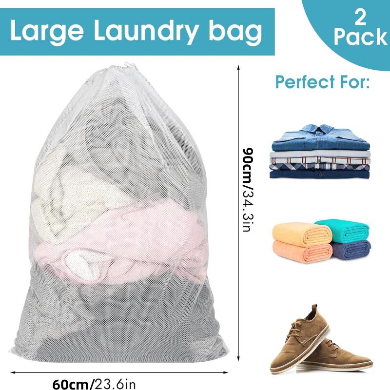 Drawstring Mesh Laundry and Wash Protection Bag for Clothes and Curtains - Black/White 20×30 cm
Drawstring Mesh Laundry and Wash Protection Bag for Clothes and Curtains - Black/White 20×30 cm