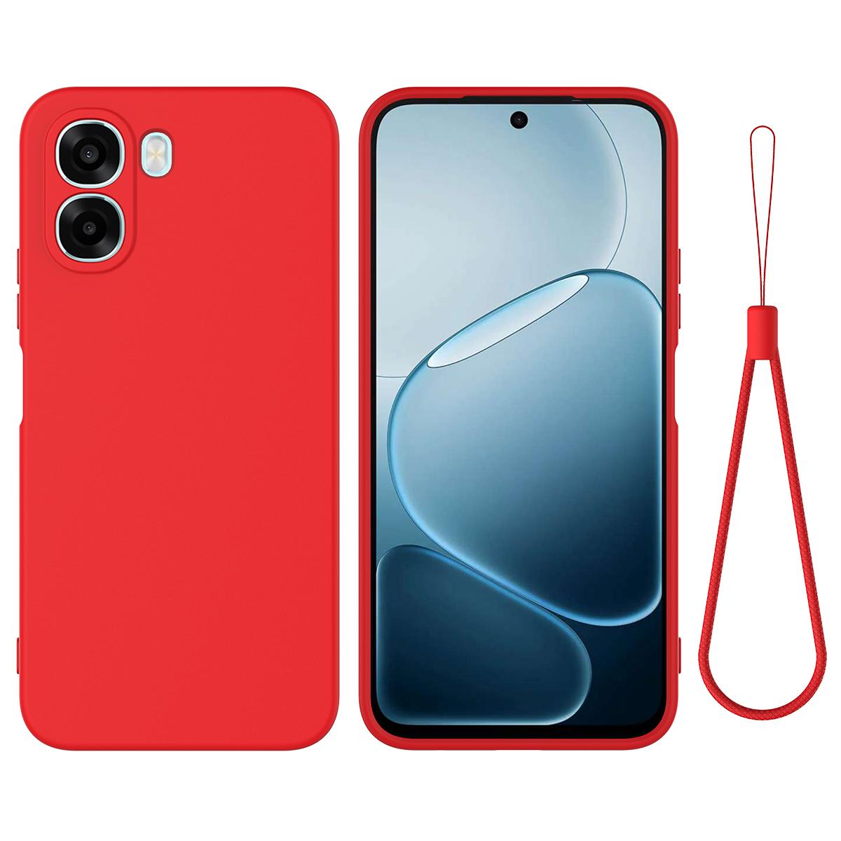 Для Oppo A6x 5G/Oppo A6x 4G Чохол з рідкого силікону Задня кришка телефону з ремінцем для руки
Для Oppo A6x 5G/Oppo A6x 4G Чохол з рідкого силікону Задня кришка телефону з ремінцем для руки