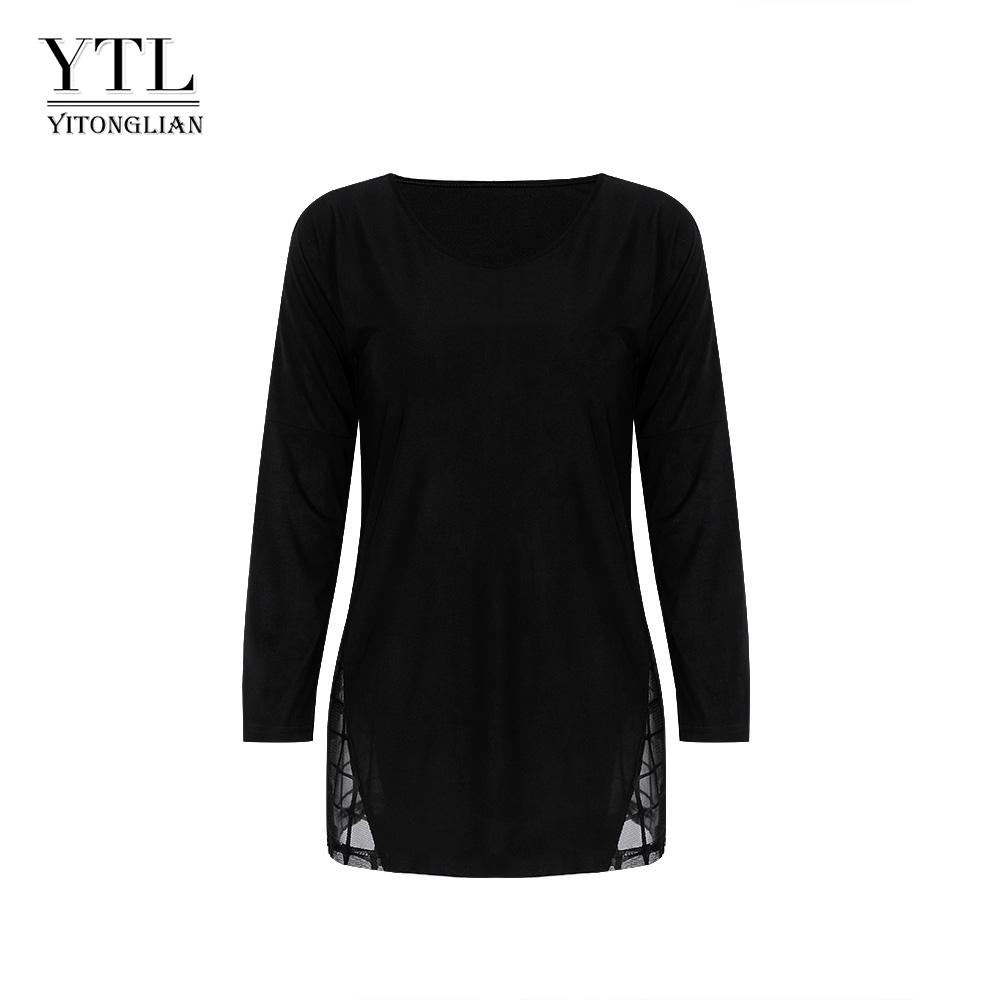 YTL женские топы, элегантная лоскутная футболка с длинными рукавами, женская однотонная футболка, весенняя туника, топ
YTL женские топы, элегантная лоскутная футболка с длинными рукавами, женская однотонная футболка, весенняя туника, топ
