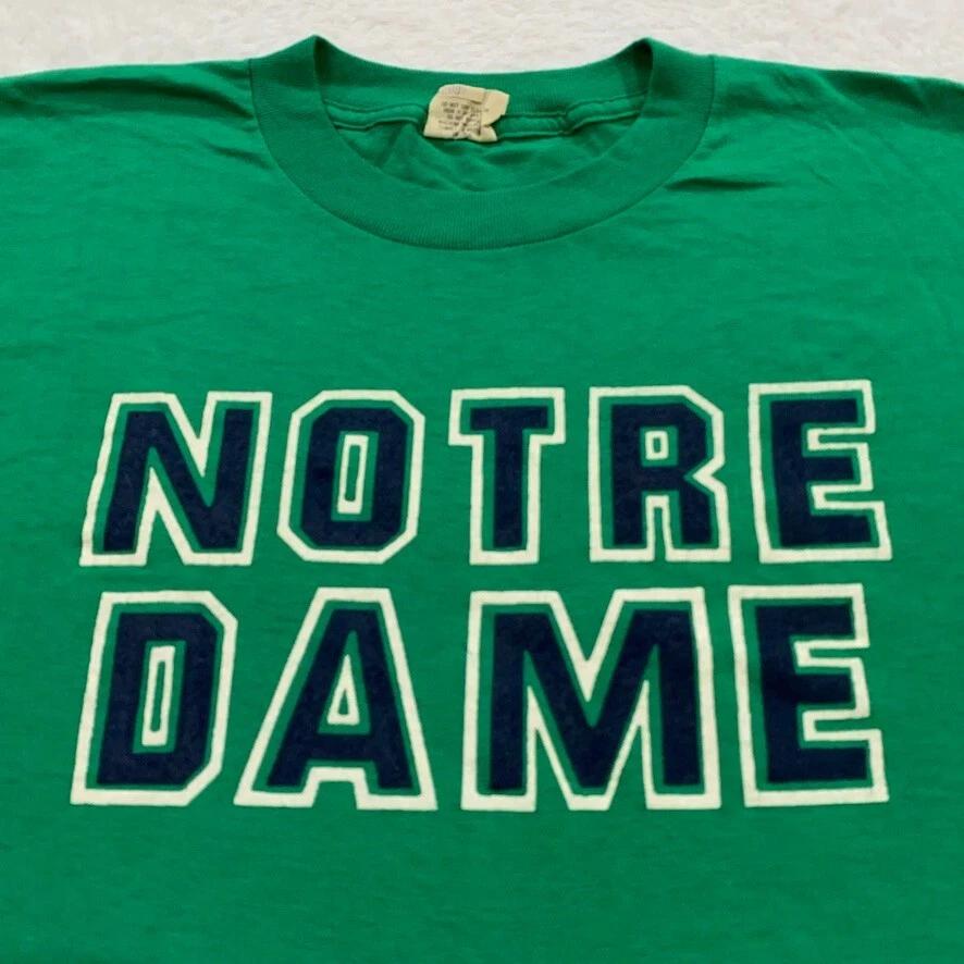 vintage 80s UNIVERSITY OF NOTRE DAME T-Shirt MEDIUM fightin irish ncaa thin S
vintage 80s UNIVERSITY OF NOTRE DAME T-Shirt MEDIUM fightin irish ncaa thin S