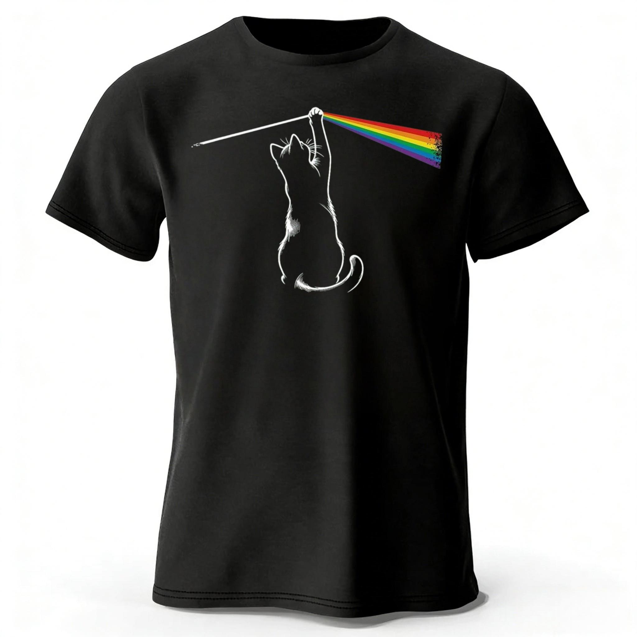 Fashion Cotton T-shirt with Rainbow Cat Creative Printing Loose Large Breathable Sports Short Sleeves Tops XXXL чёрный
Fashion Cotton T-shirt with Rainbow Cat Creative Printing Loose Large Breathable Sports Short Sleeves Tops XXXL чёрный