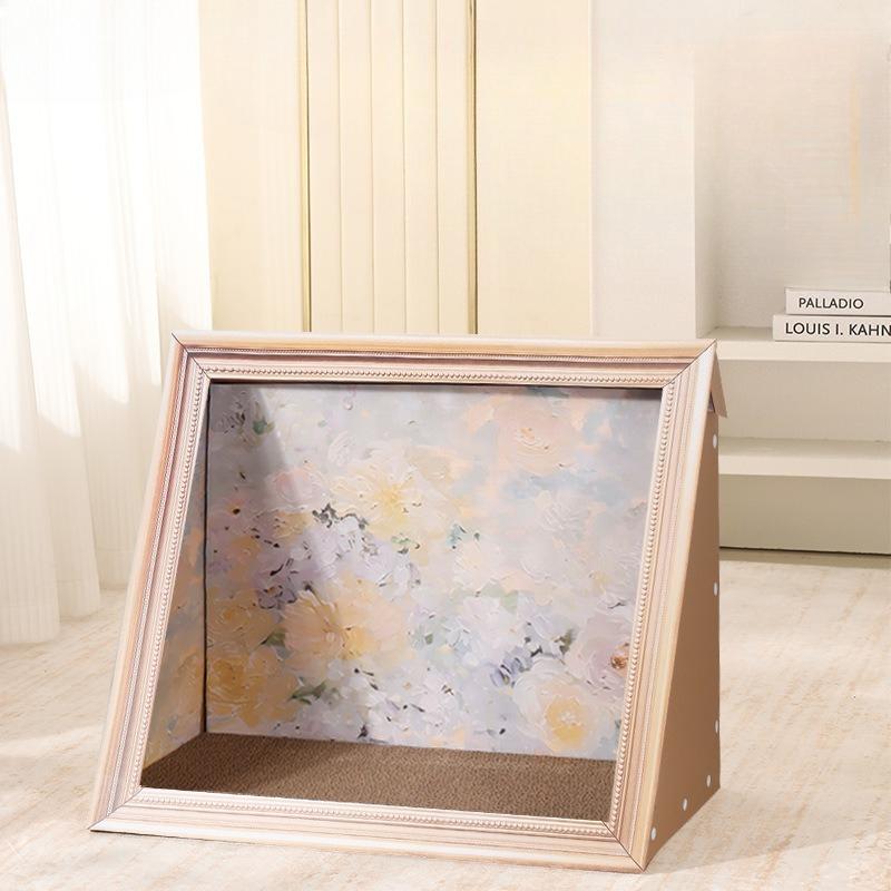 Oil Painting Cat Nest Creative Cat Scratching Board Cat Nest Two-in-one European Flower Bush Decorative Painting Toys Supplies
Oil Painting Cat Nest Creative Cat Scratching Board Cat Nest Two-in-one European Flower Bush Decorative Painting Toys Supplies