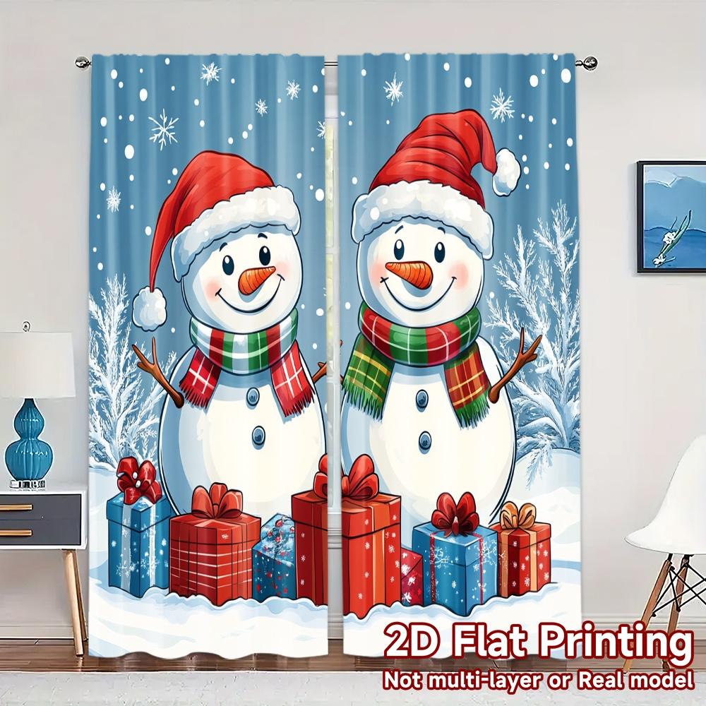 2 шт., Занавески Милые Снеговики Рождество Зима_Современные Популярные Занавески Универсальные Полиэстеровые Занавески Украшения Для Наружного Использования 52.50×116.00 CM 2pcs
2 шт., Занавески Милые Снеговики Рождество Зима_Современные Популярные Занавески Универсальные Полиэстеровые Занавески Украшения Для Наружного Использования 52.50×116.00 CM 2pcs