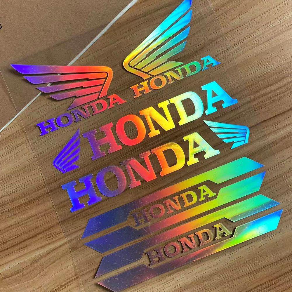 Motorcycle Stickers for HONDA Car Logo Reflective Laser Stickers Racing Helmet Decals Tail Box Shock Absorber Decoration
Motorcycle Stickers for HONDA Car Logo Reflective Laser Stickers Racing Helmet Decals Tail Box Shock Absorber Decoration