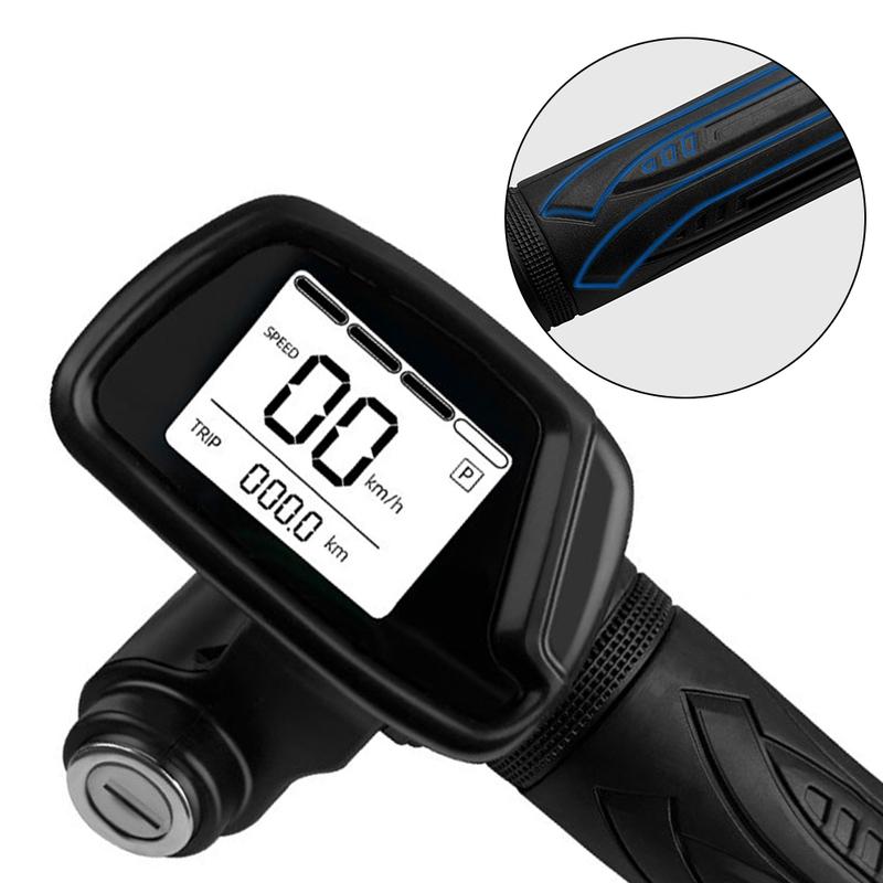 Throttle Grip for 48V Lithium Battery Electric Vehicles Features LED Display for Speed Mileage and Battery Status
Throttle Grip for 48V Lithium Battery Electric Vehicles Features LED Display for Speed Mileage and Battery Status