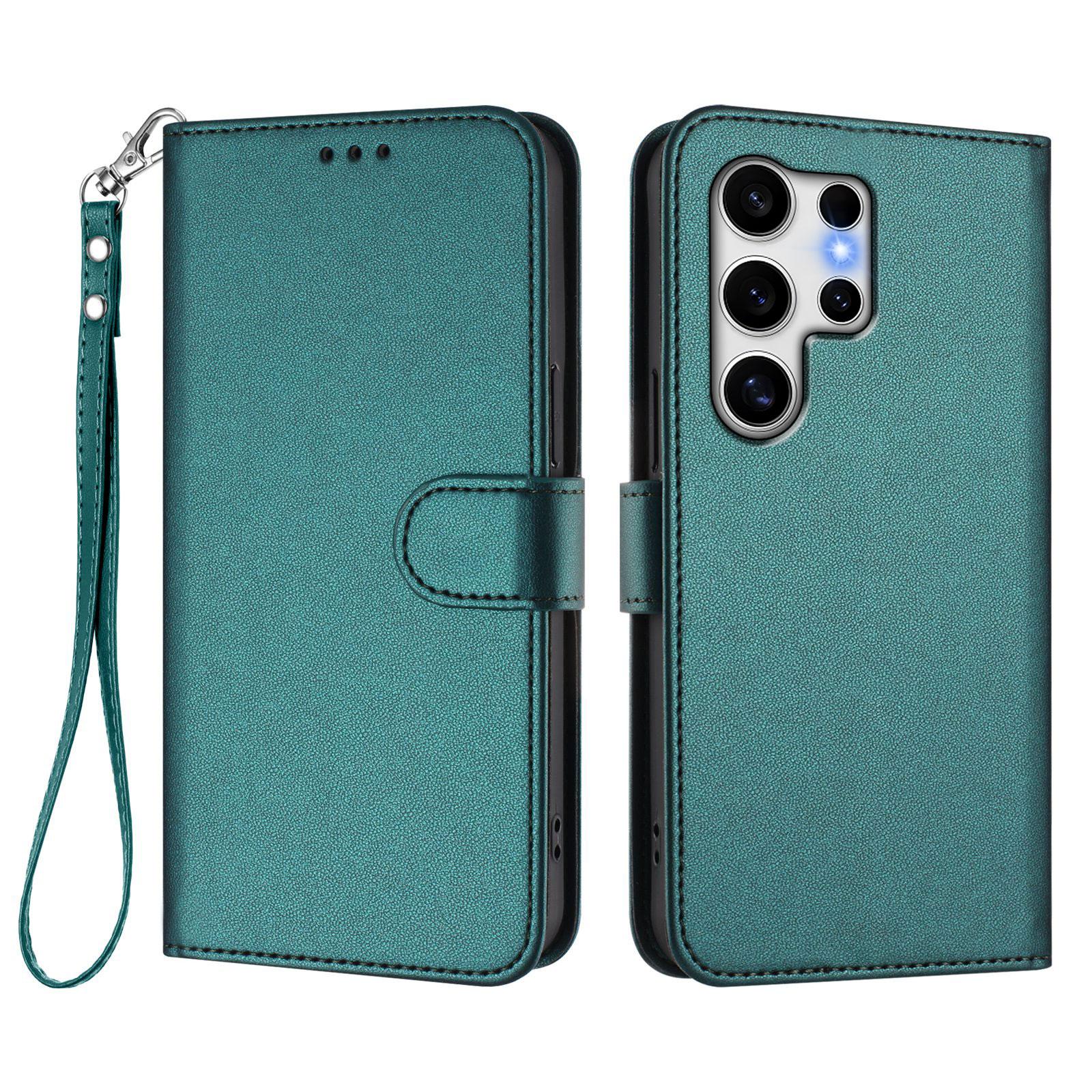 For Samsung Galaxy S25 Ultra Leather Case Wallet Stand Phone Cover with Wrist Strap Green
For Samsung Galaxy S25 Ultra Leather Case Wallet Stand Phone Cover with Wrist Strap Green
