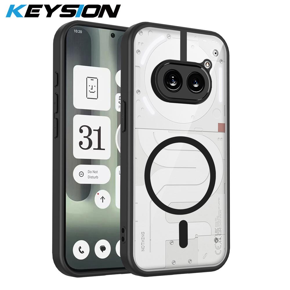 KEYSION Transparent Magnetic Phone Case for Nothing Phone 2A Plus Silicone+PC HD Clear Shockproof Cover for Nothing Phone 2A for Nothing 2A чёрный
KEYSION Transparent Magnetic Phone Case for Nothing Phone 2A Plus Silicone+PC HD Clear Shockproof Cover for Nothing Phone 2A for Nothing 2A чёрный