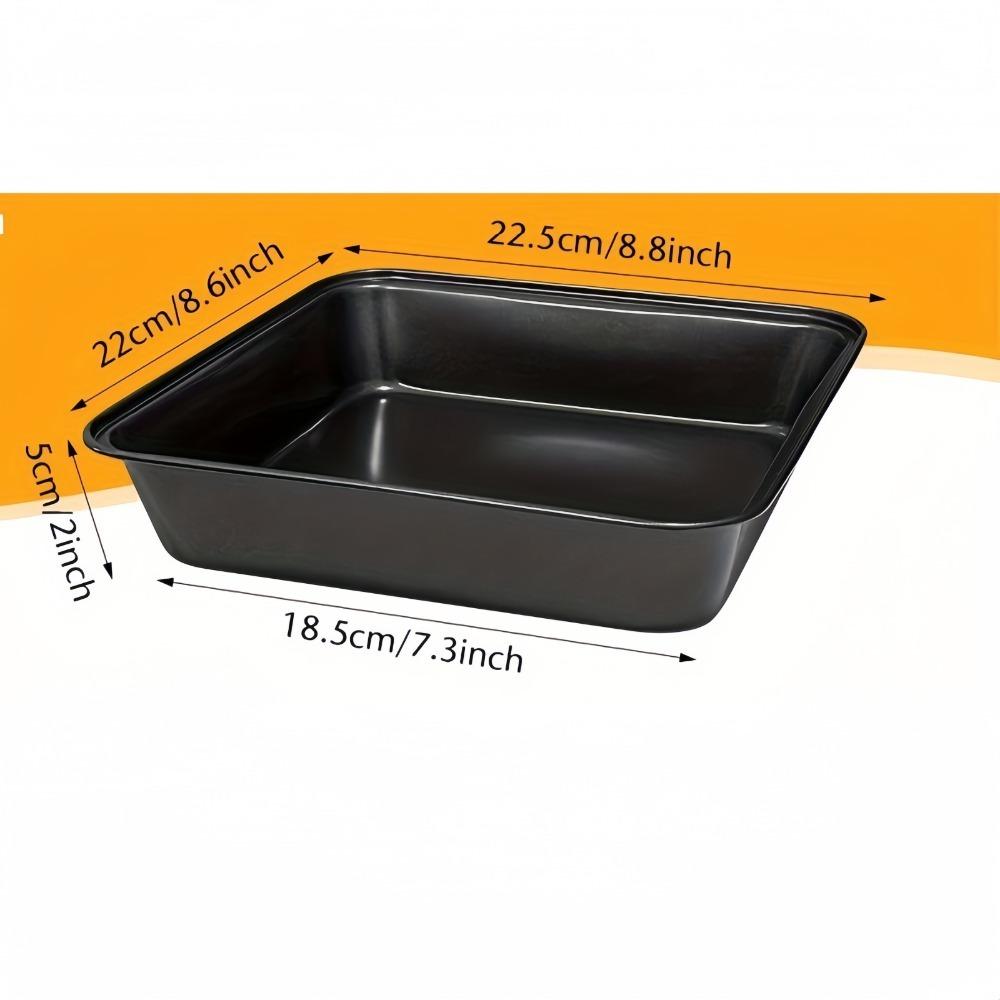 Прямоугольная форма для жарки из углеродистой стали с антипригарным покрытием | Устойчивый к ржавчине противень для выпечки хлеба, пирогов | Профессиональная кухонная утварь | Углеродистая сталь