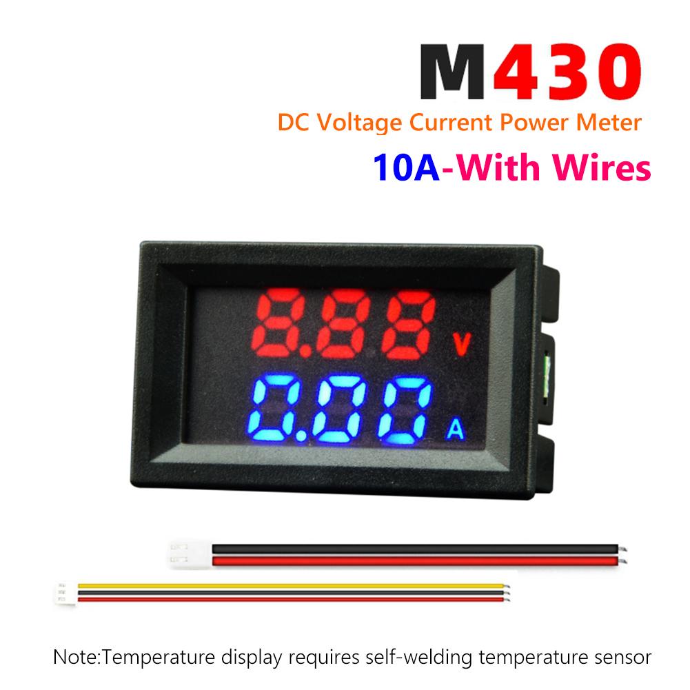 10A/50A/100A Digital Voltmeter Ammeter Dual LED Display Voltage Current Meter Multifunctional Digital Volt Meter Instrument Tool
10A/50A/100A Digital Voltmeter Ammeter Dual LED Display Voltage Current Meter Multifunctional Digital Volt Meter Instrument Tool