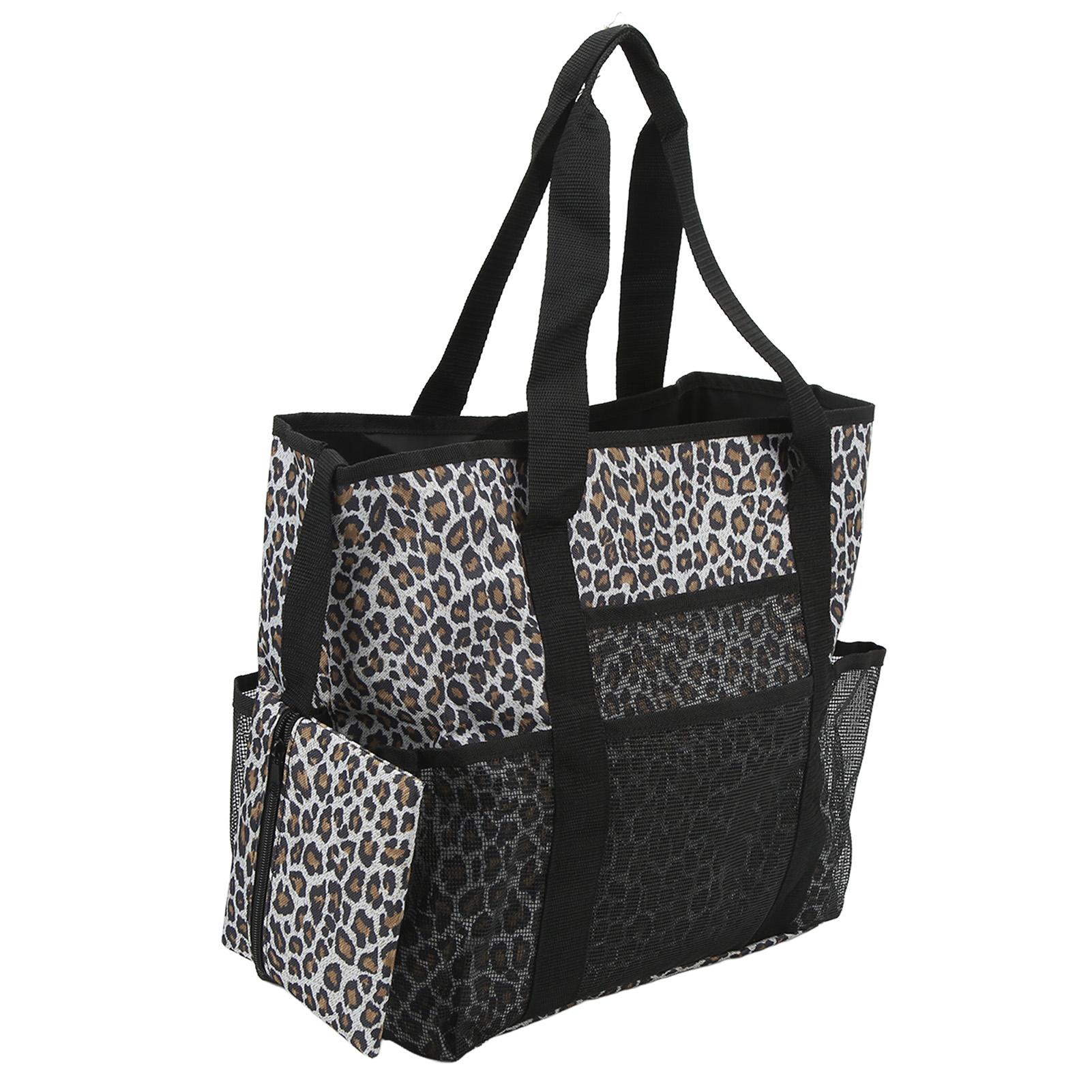 Mesh Beach Bag Large Capacity Multi Pocket Leopard Print Outdoor Storage Bag for Travel
Mesh Beach Bag Large Capacity Multi Pocket Leopard Print Outdoor Storage Bag for Travel
