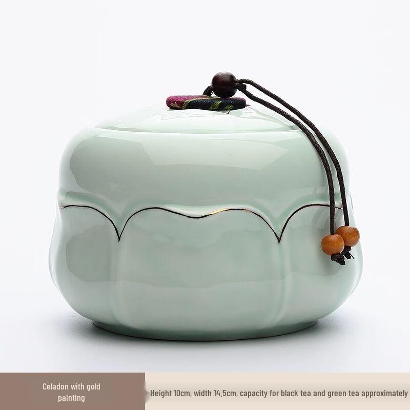 Aqueous Jade Ceramic Tea Caddy
Aqueous Jade Ceramic Tea Caddy