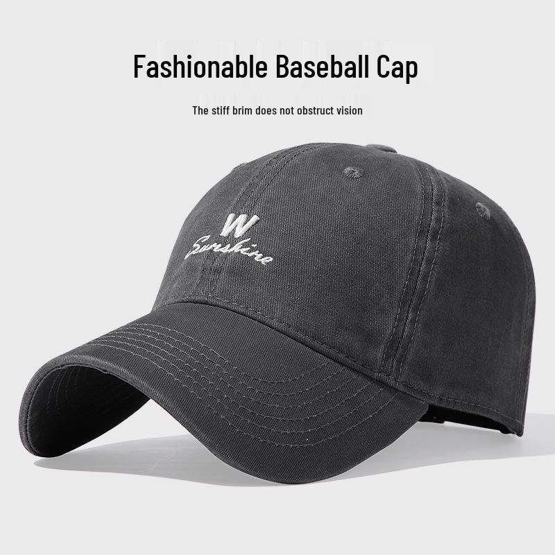 Unisex Pure Cotton Duckbill Baseball Cap - Large Size, Letter Embroidery, Face Slimming, Sun Protection, Ideal for Spring/Summer. One Size Fits All темно-сірий
Unisex Pure Cotton Duckbill Baseball Cap - Large Size, Letter Embroidery, Face Slimming, Sun Protection, Ideal for Spring/Summer. One Size Fits All темно-сірий