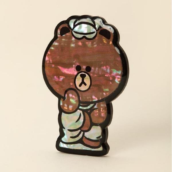 LINE FRIENDS Brown Pensive Bodhisattva Mother-of-Pearl Magnet - K-Souvenir Traditional Korean Art Fridge Magnet 48 x 70 x 5 mm
LINE FRIENDS Brown Pensive Bodhisattva Mother-of-Pearl Magnet - K-Souvenir Traditional Korean Art Fridge Magnet 48 x 70 x 5 mm