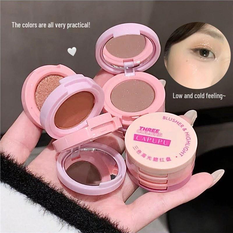 CAPUPU Tricolor Eyeshadow Palette: Three-Layer Macaron Box with Pearlescent, Matte, and Glitter Shades Standard
CAPUPU Tricolor Eyeshadow Palette: Three-Layer Macaron Box with Pearlescent, Matte, and Glitter Shades Standard
