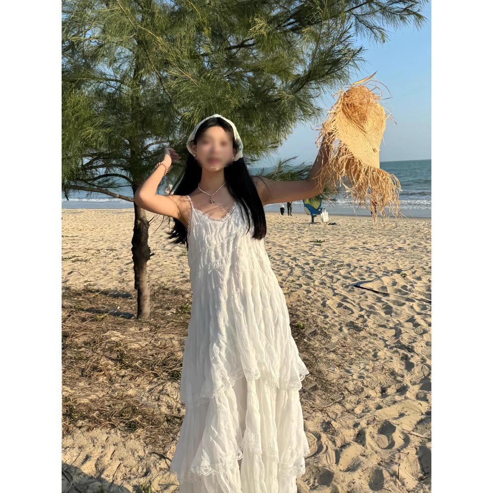 Lace-Trimmed Casual Slimming Camisole Dress - Trendy Over-the-Knee Summer Fashion for Women L (Suggest for 100-110 jin)
Lace-Trimmed Casual Slimming Camisole Dress - Trendy Over-the-Knee Summer Fashion for Women L (Suggest for 100-110 jin)